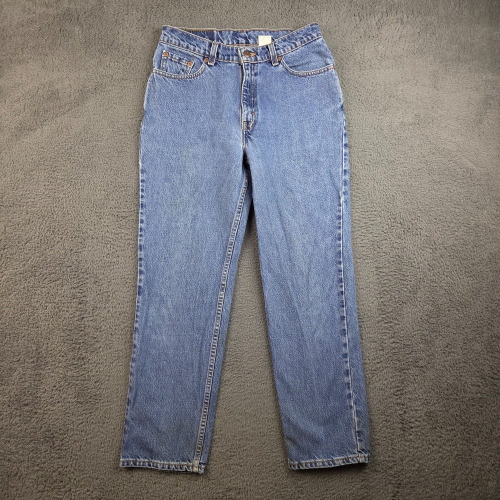 Vintage Levi's 512 Jeans Women's 11 Slim Fit Straight Leg Blue Denim Pants 90s
